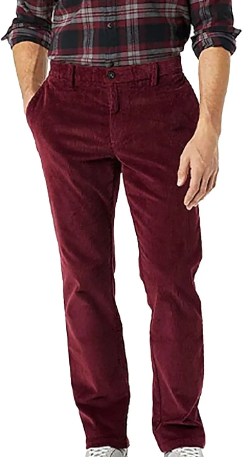 Mens Solid Color Pants for Men Simple Business Straight Suit Pants Casual Leisure Style Sport Clothes Fresh Trousers