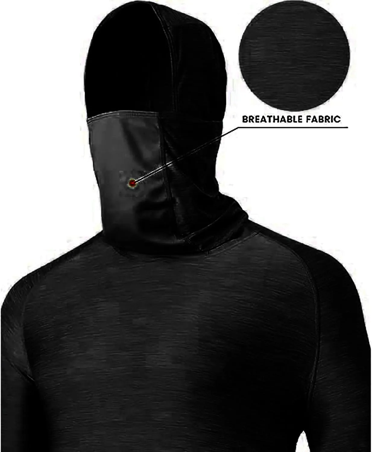 Men's Sun Protection Hoodie Shirts with Mask Long Sleeve UPF 50  Fishing Shirt Summer Rash Guards Cooling Hiking Tees