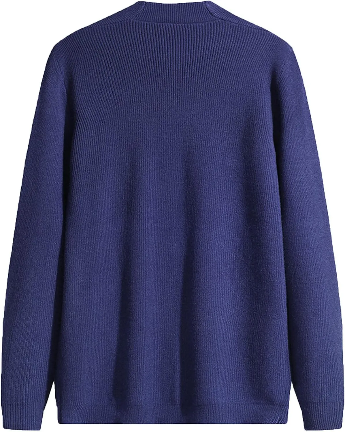 Mens Sweater Jacket Mens Solid Long Sleeve V Neck Cardigan Button Down Sweaters Coat with Front Pocket