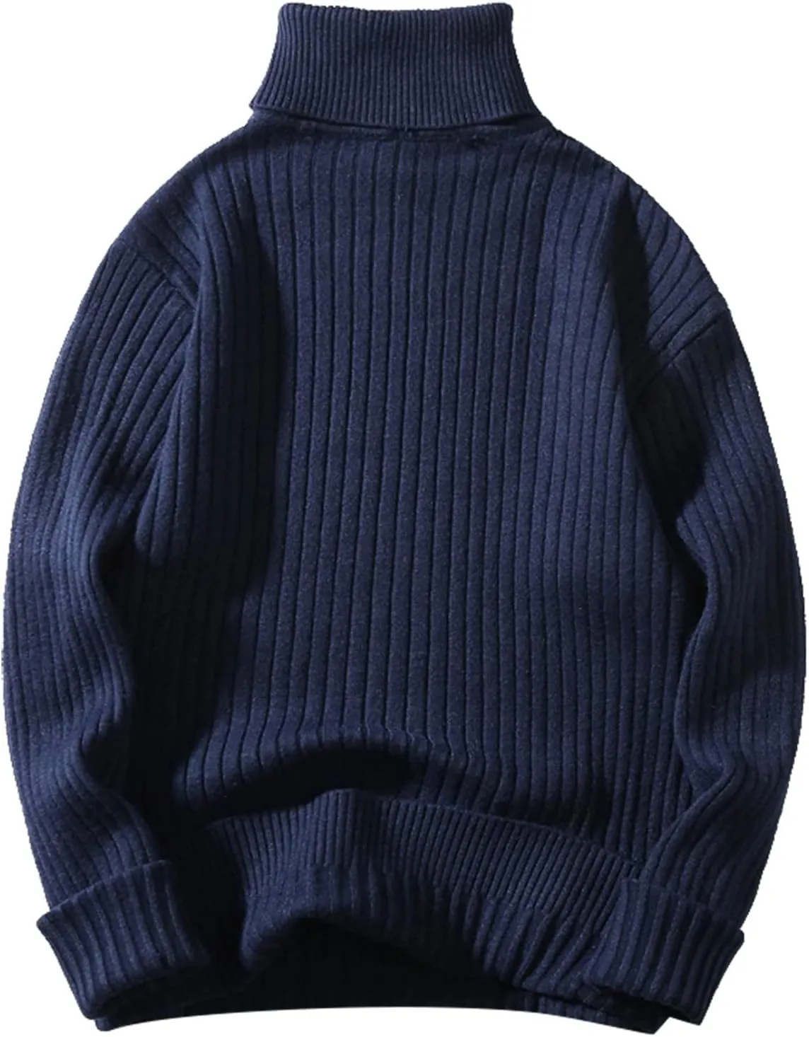 Mens SweatersMen's Turtleneck Sweater Pullover Twisted Pattern Loose Thick Winter Long Sleeve Cable Knit Sweaters