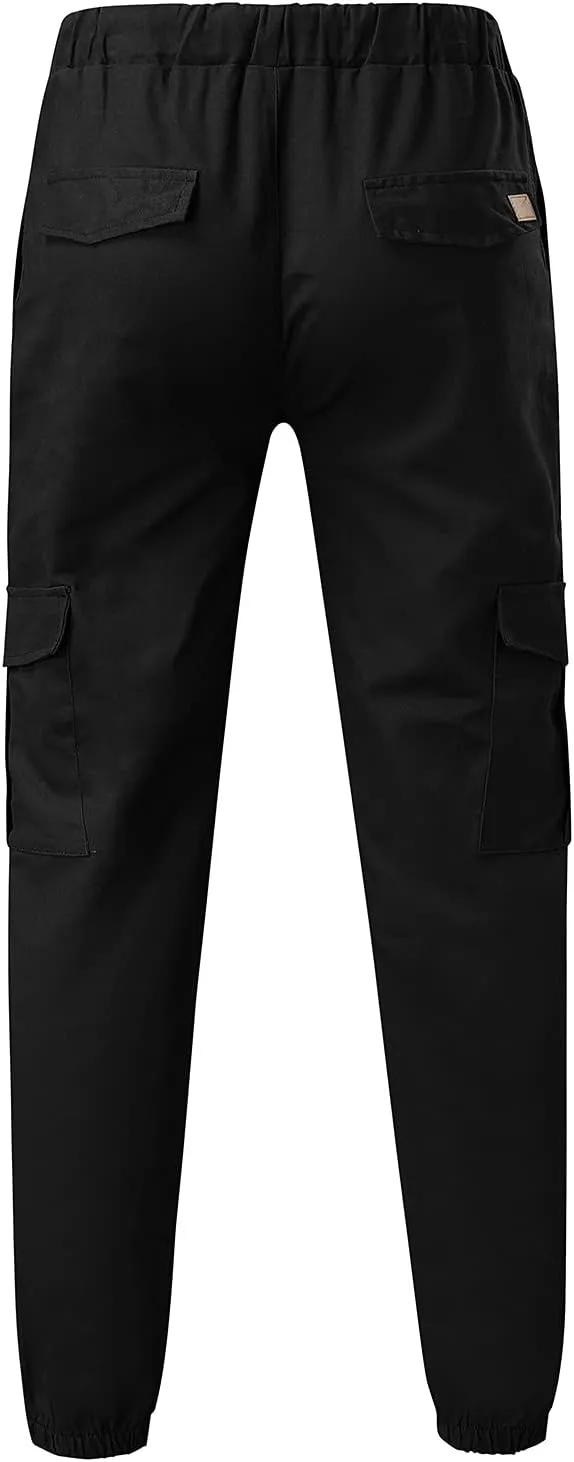 Mens Sweatpants Cargo Cargo Trousers Utility Pants with Zip Pockets Joggers for Men Cargo Athletic Mens Joggers Pants