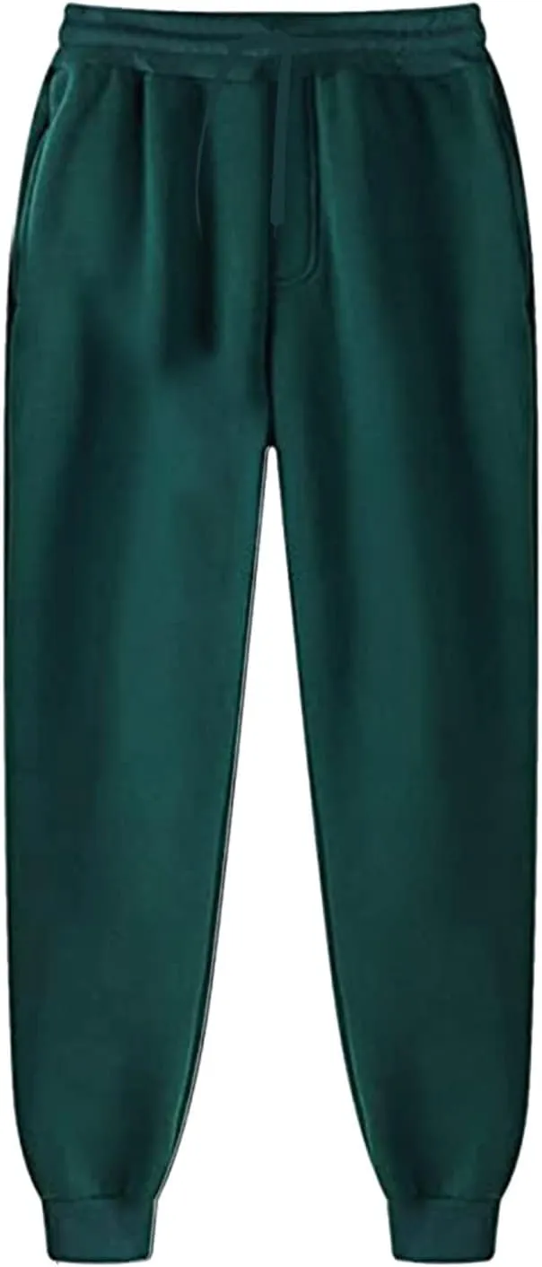 Men's Sweatpants Elastic Stretch Waist Drawstring Casual Loose Joggers Running Athletic Sports Hiking Workout Pants