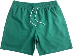 Mens Swim Trunks Solid Quick Dry Swim Beach Shorts Drawstring Elastic Waist Workout Athletic Shorts with Pockets