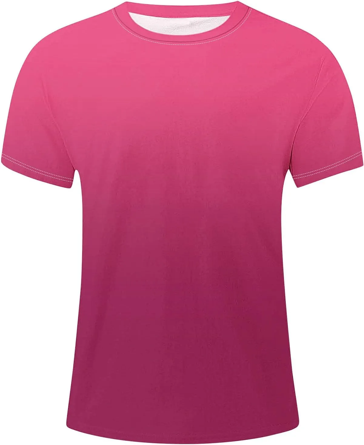 Mens T Shirts Casual Short Sleeve Crewneck Pullover Shirts Vintage Gradient Graphic Tees Summer Athletic Tunic Blouse