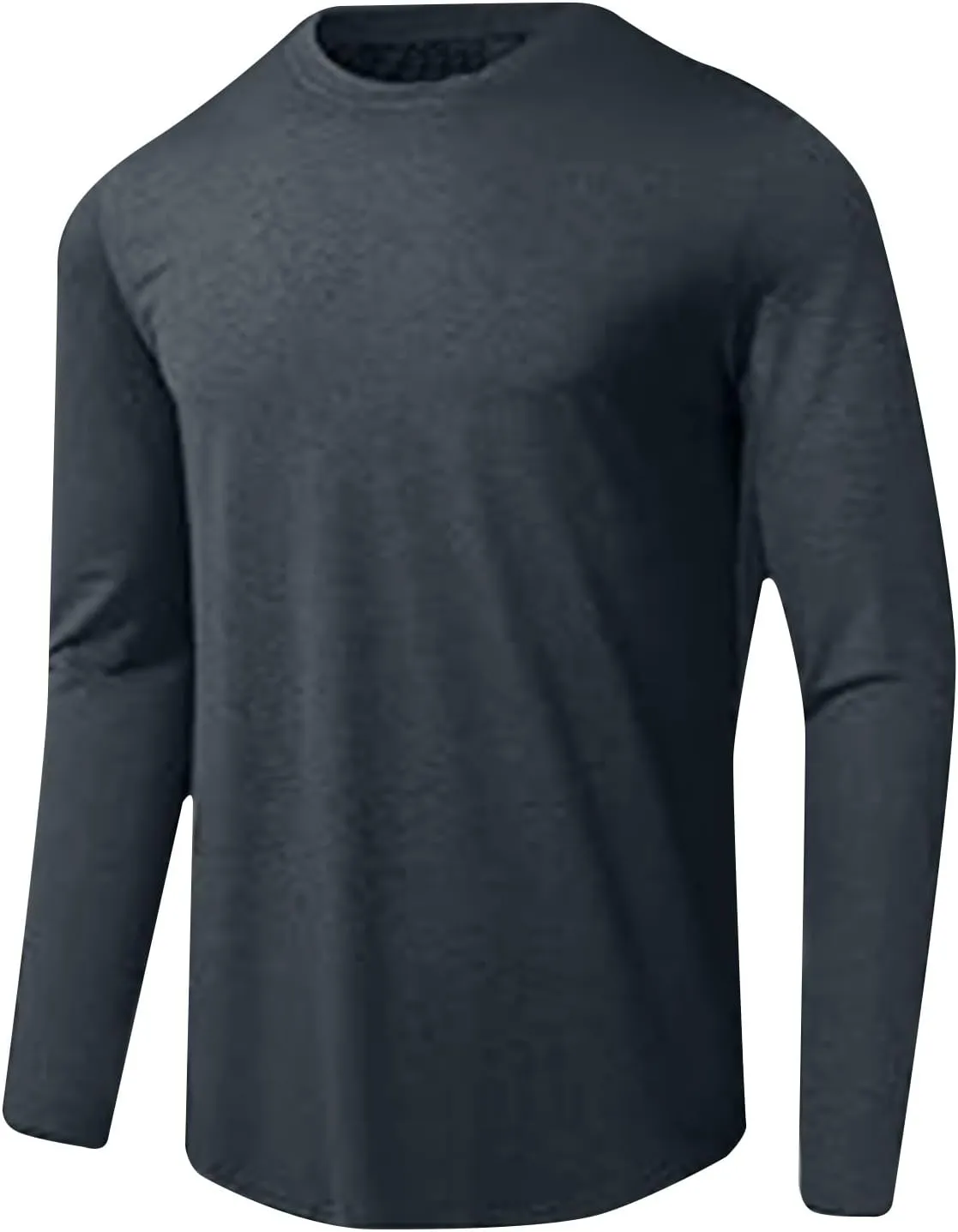 Mens UPF 50  UV Sun Protection Shirts Outdoor Long Sleeve SPF Rash Guard Lightweight Quick Dry Fishing Running Tshirts
