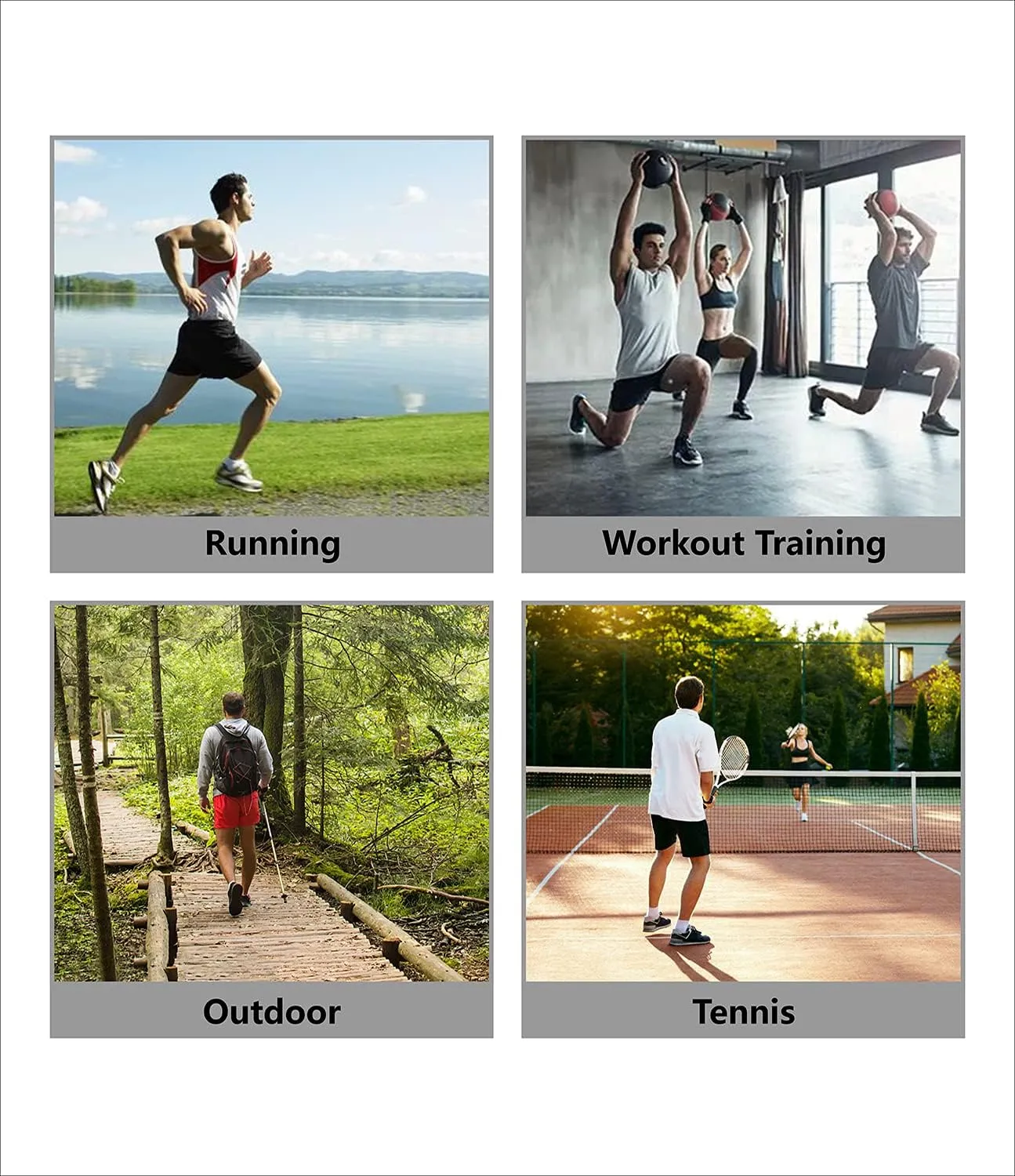 Men's Workout Running Shorts 7" Quick Dry Gym Athletic Training Shorts with Zipper Pocket
