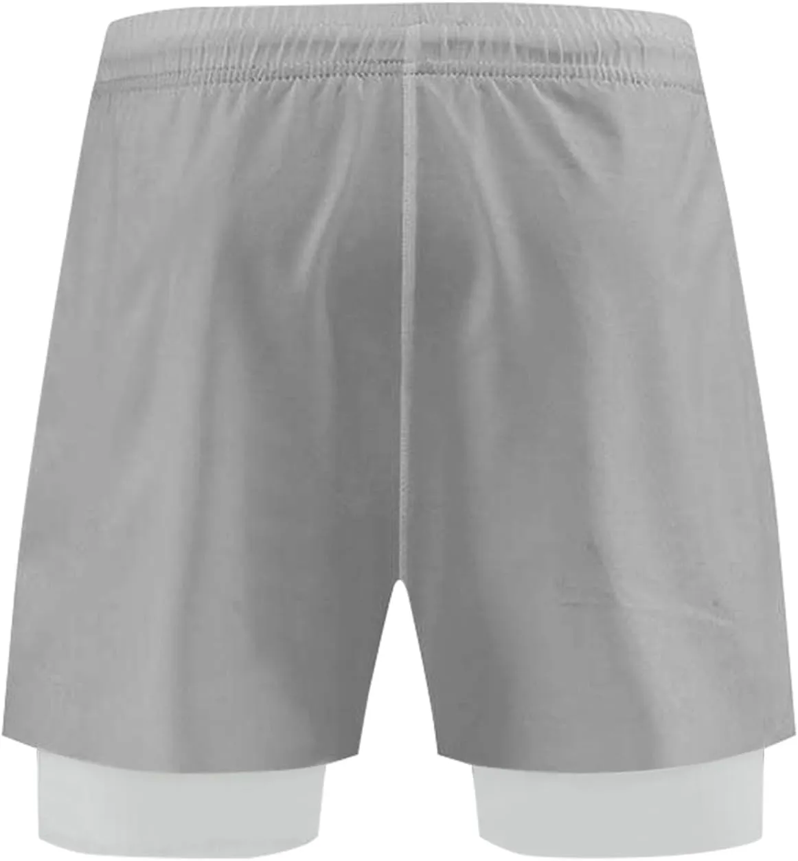 Men's Workout Running Shorts Athletic Elastic Waist Drawstring Shorts Solid Lightweight Gym Outdoor Pants