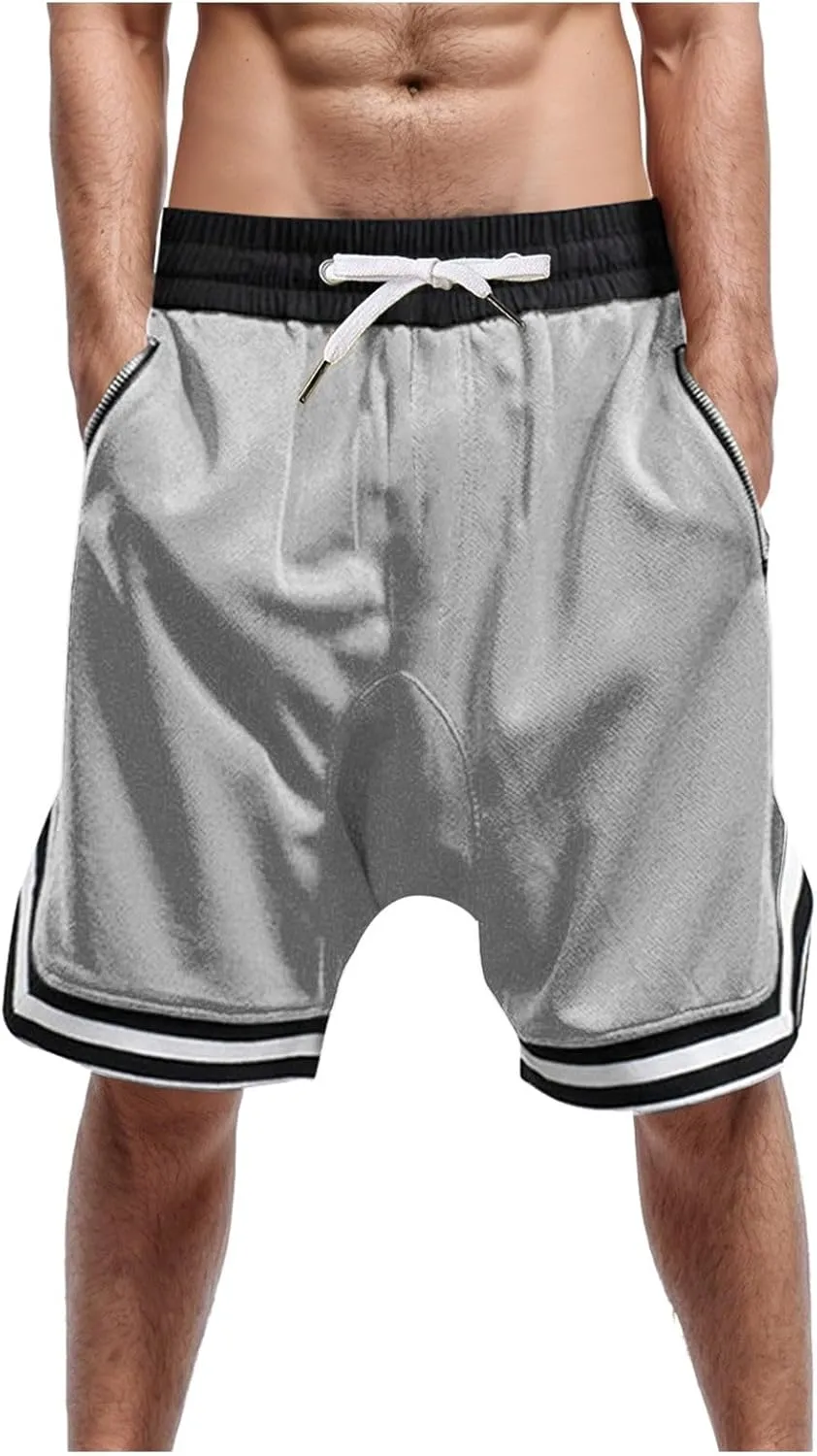 Men's Workout Shorts with Pockets Lightweight Quick Dry Athletic Gym Running Shorts for Men
