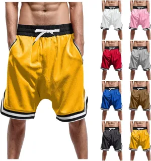 Men's Workout Shorts with Pockets Lightweight Quick Dry Athletic Gym Running Shorts for Men