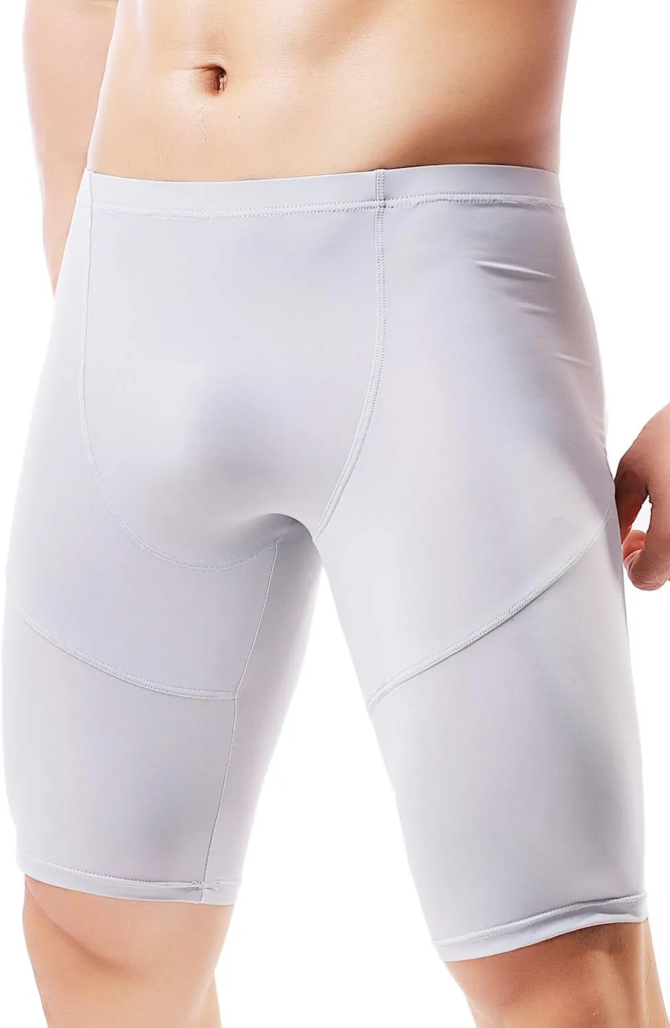 MIZOK Men's Compression Running Shorts Quick Dry Yoga Tight Seamless Training Gym Workout Baselayer