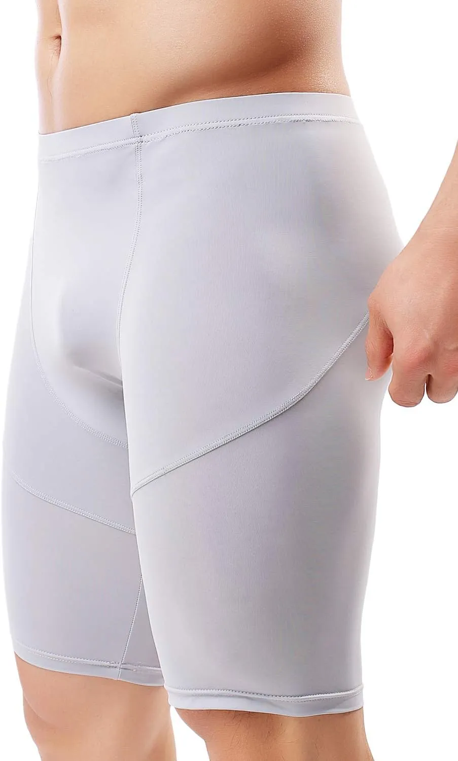 MIZOK Men's Compression Running Shorts Quick Dry Yoga Tight Seamless Training Gym Workout Baselayer