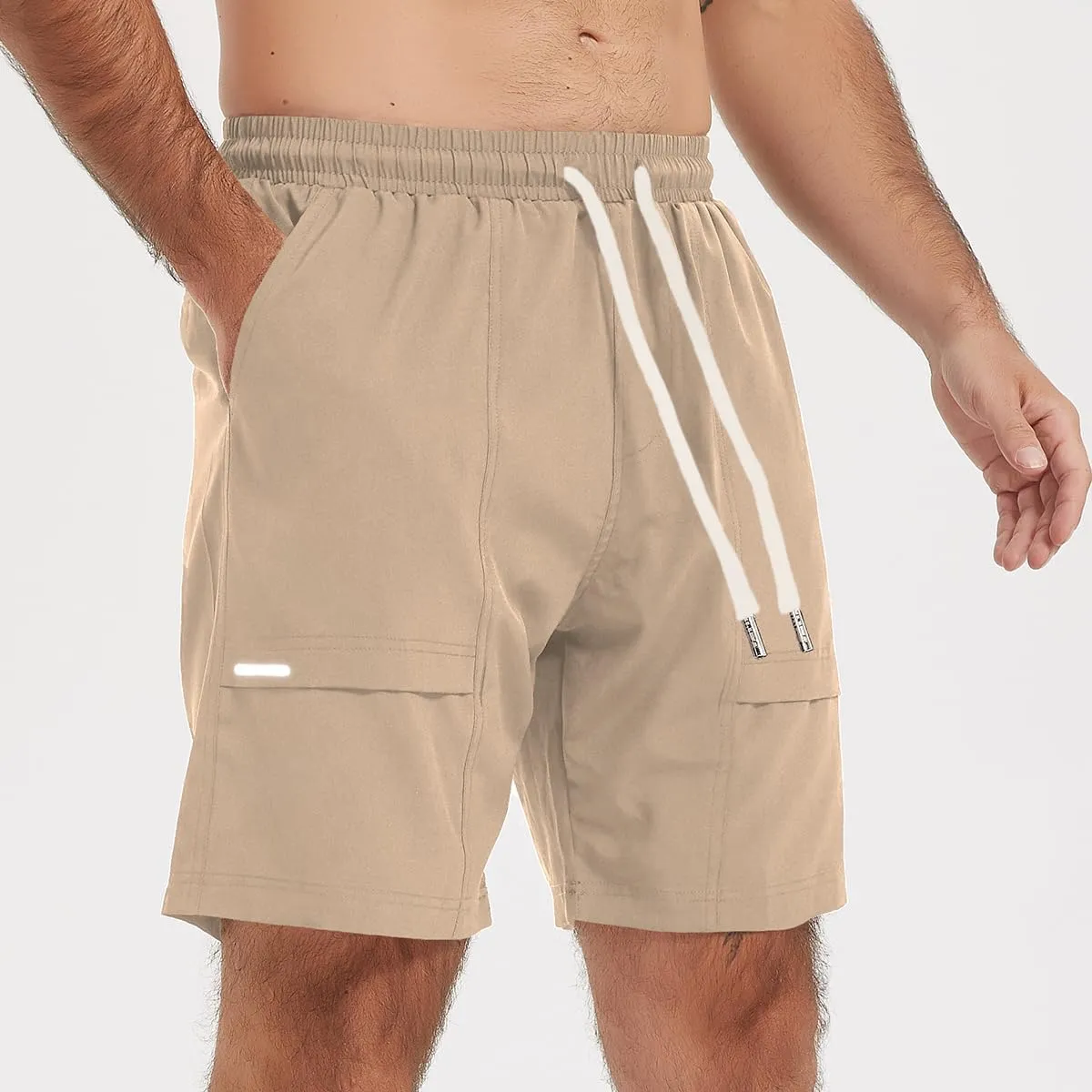Msmsse Men's Athletic Running Shorts Quick Dry Lightweight Workout Gym Basketball Outdoor Hiking Shorts