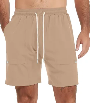 Msmsse Men's Athletic Running Shorts Quick Dry Lightweight Workout Gym Basketball Outdoor Hiking Shorts
