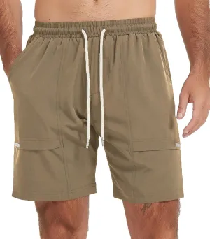 Msmsse Men's Athletic Running Shorts Quick Dry Lightweight Workout Gym Basketball Outdoor Hiking Shorts
