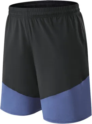 PICKLION Men's Workout Shorts Quick Dry Athletic Basketball Running Shorts Summer Beach Pants