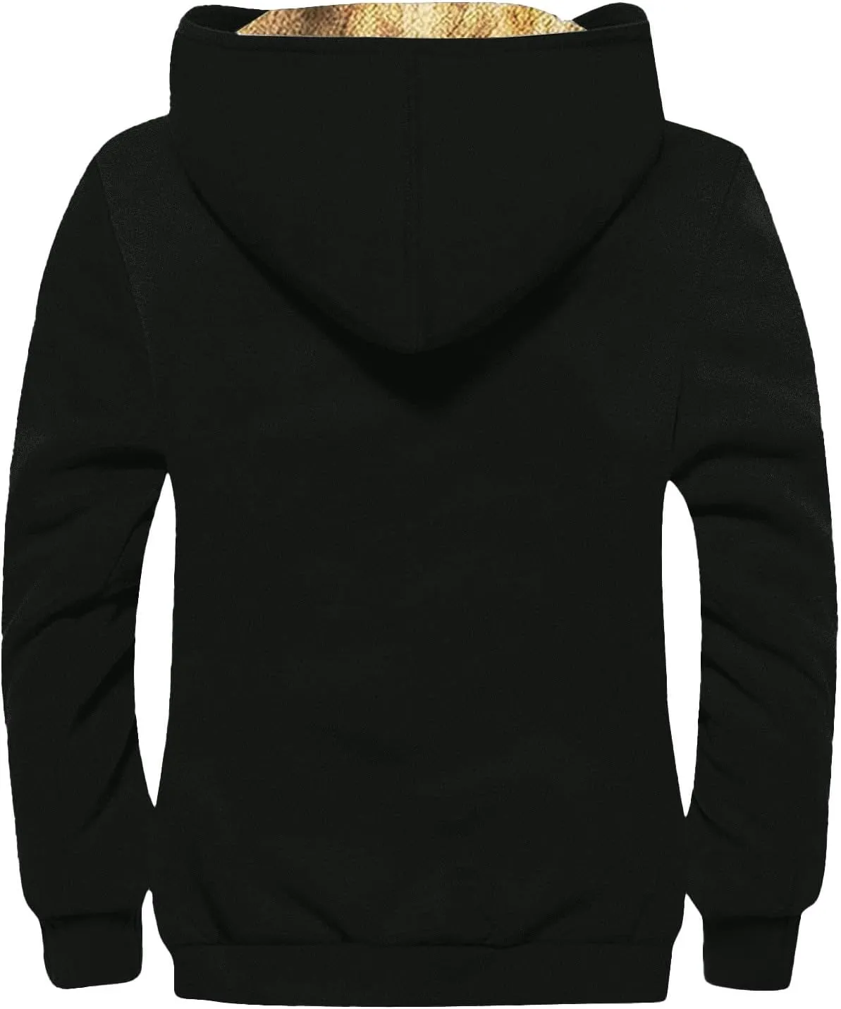 RTRDE Mens Casual Hooded Jacket Heavyweight Full Zip Hoodie Jacket Sherpa Lined Warm Winter Work Coats Jacket, M-7XL