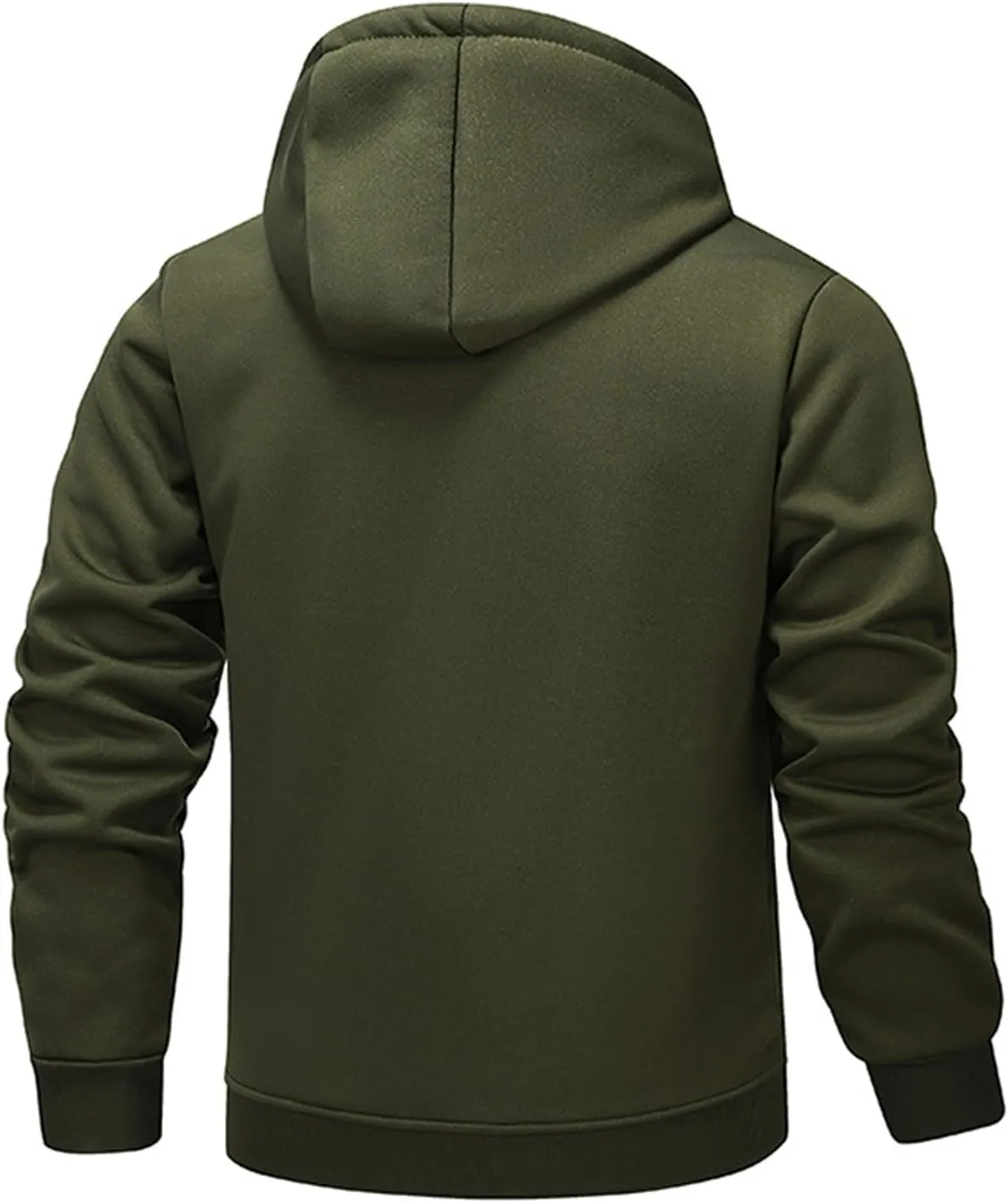 RTRDE Mens Work Jacket Zip Up Sweatshirts Heavyweight Winter Fleece Sherpa Lined Warm Hoodie Jackets Coats Jacket, S-3XL