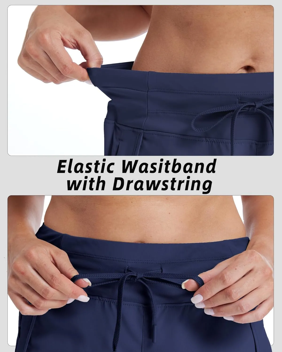 Running Shorts for Women 5" Athletic High Waisted Quick Dry Active Exercise Hiking Shorts with 3 Zipper Pocket
