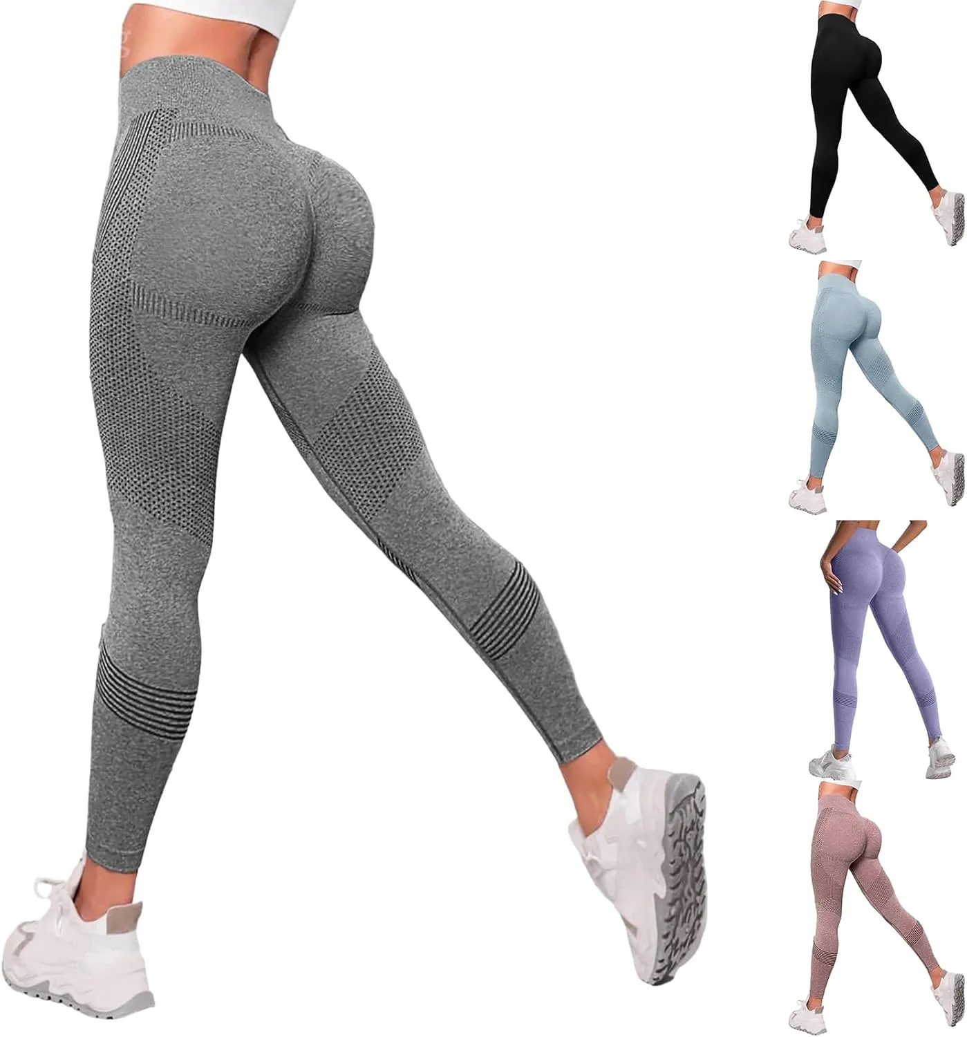 Scrunch Butt Lifting Leggings for Women Tummy Control Stretch Casual Workout Leggings Booty Compression Yoga Pants