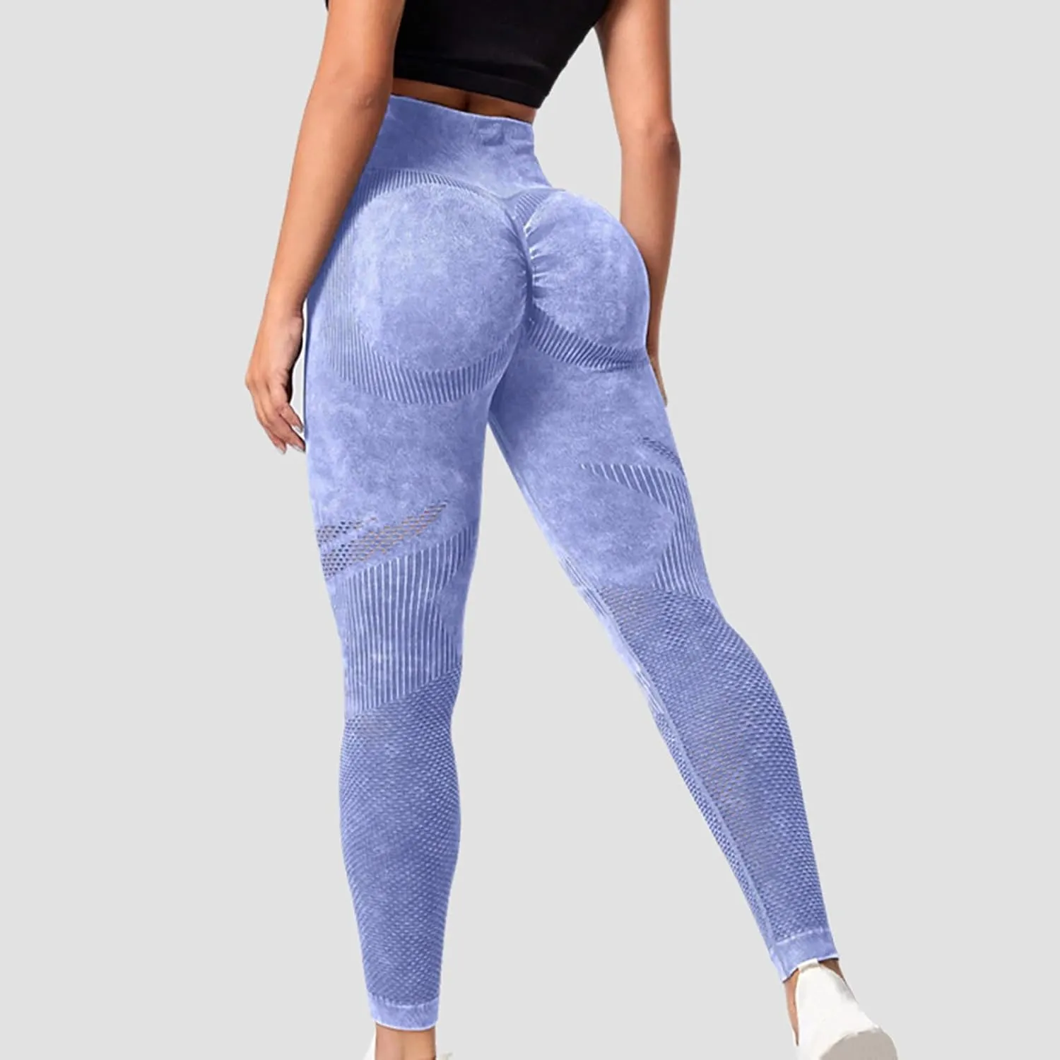 Seamless Leggings Women High Waist Skinny Pants Sports Leggings Compression Tights Workout Trousers Breathable Bottoms