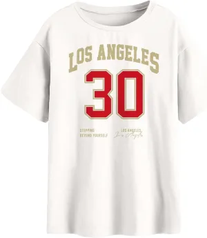 SOLY HUX Women's Oversized Tshirts Letter Graphic Summer Vintage Tees Loose Casual Gym Tops
