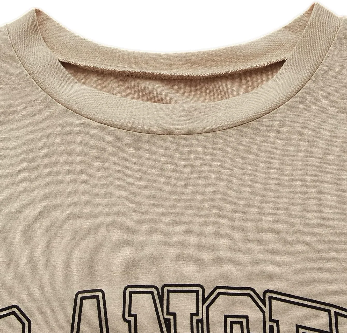 SOLY HUX Women's Oversized Tshirts Letter Graphic Summer Vintage Tees Loose Casual Gym Tops