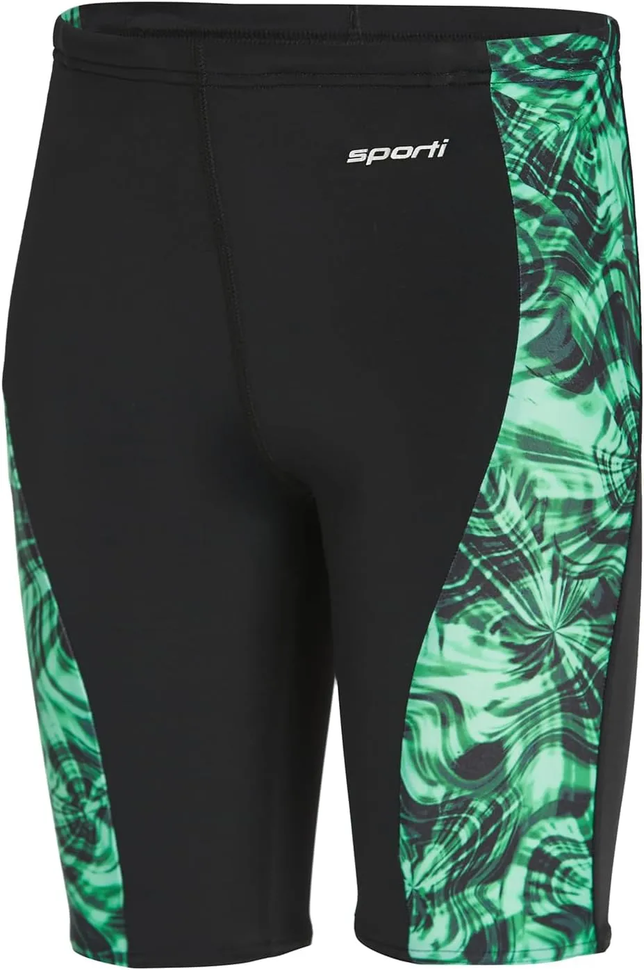 Sporti Boys' Swim Jammers - Youth Competitive Swim Racing Team Swimming Shorts Swimsuit Trunks Chlorine Resistant Quick Dry