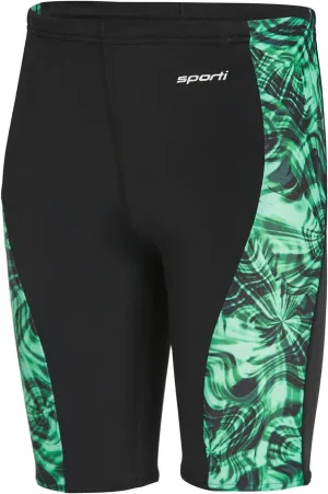 Sporti Boys' Swim Jammers - Youth Competitive Swim Racing Team Swimming Shorts Swimsuit Trunks Chlorine Resistant Quick Dry