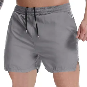 Sports Shorts for Men Cut Out Split Side Shorts Athletic Workout Gym Shorts Hiking Quick Dry Short for Running
