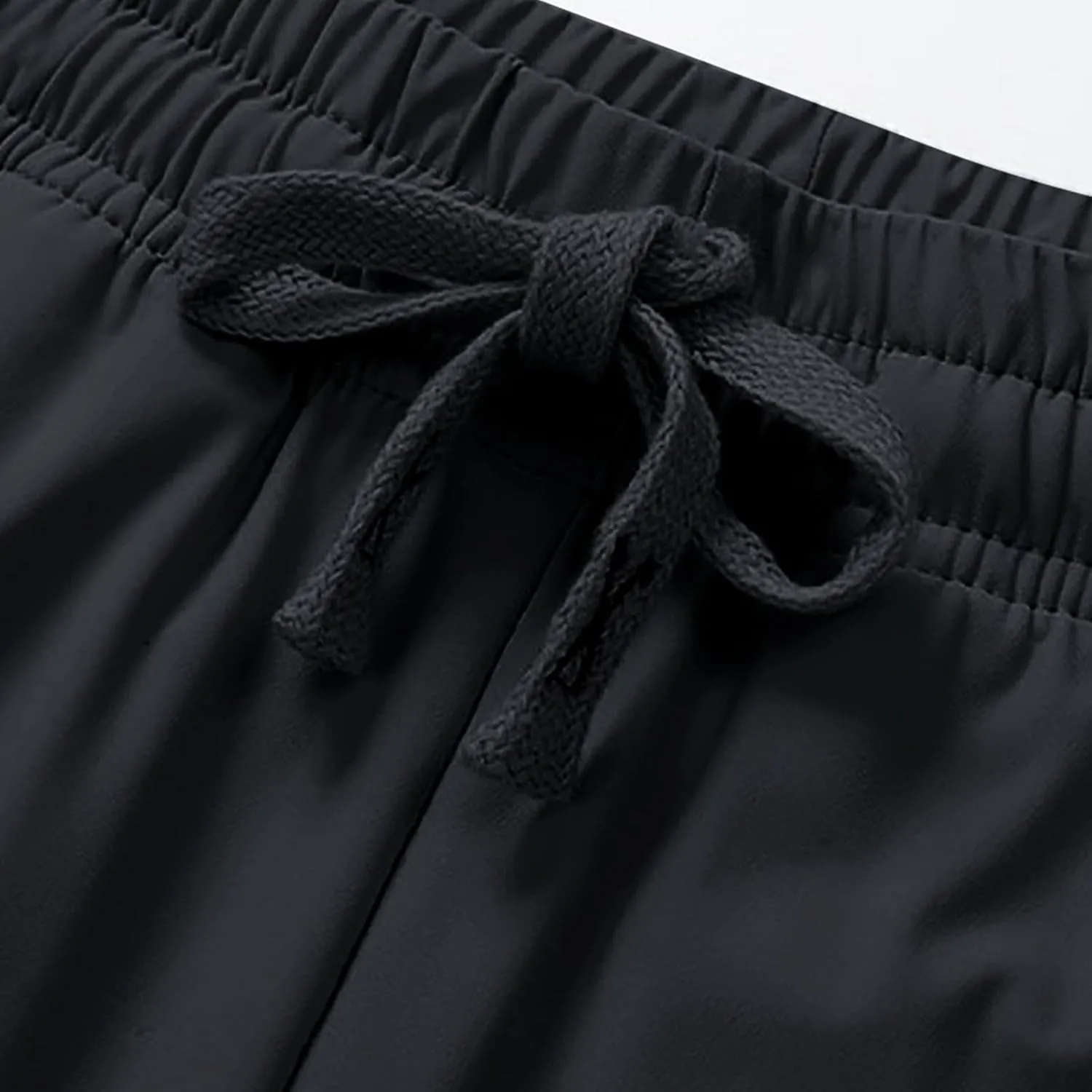 Summer Pants for Men Sweatpants Elastic Waist Drawstring Zipper Slim Leg Fashion Soft Fit Elasticity Cute Trousers