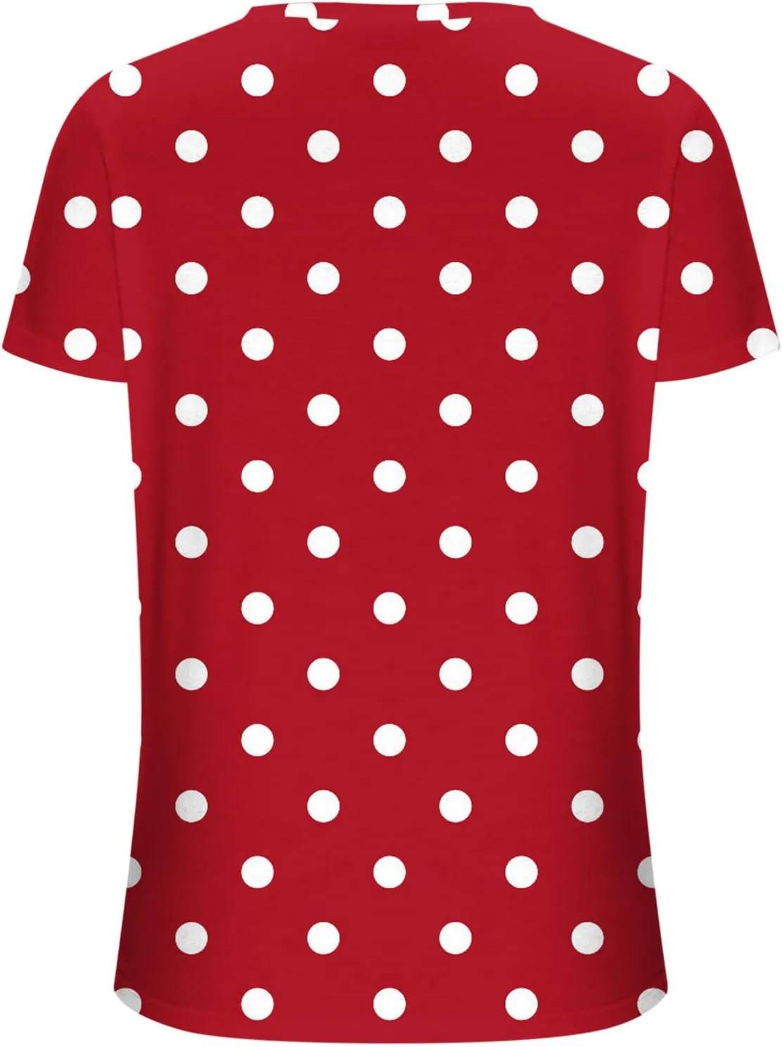 Summer Shirts for Women 2024 Casual Short Sleeve v Neck Tops Fashion Polka Dot Print Tshirt Loose Comfy Blouses