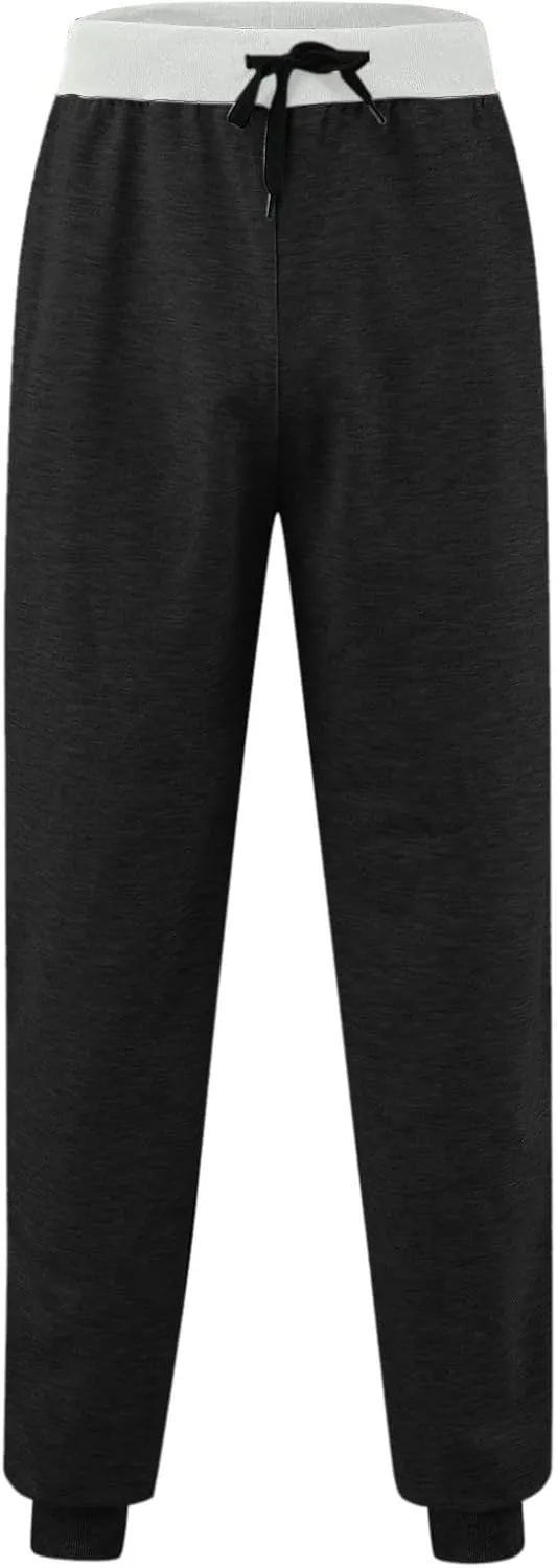Sweatpants for Men, Cotton Joggers for Men Casual Slim Fit Big and Tall Drawstring Sweatpants Athletic Gym Pants