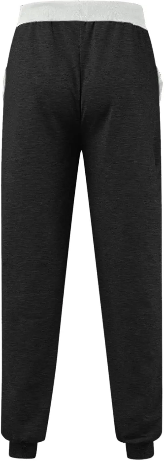 Sweatpants for Men, Cotton Joggers for Men Casual Slim Fit Big and Tall Drawstring Sweatpants Athletic Gym Pants