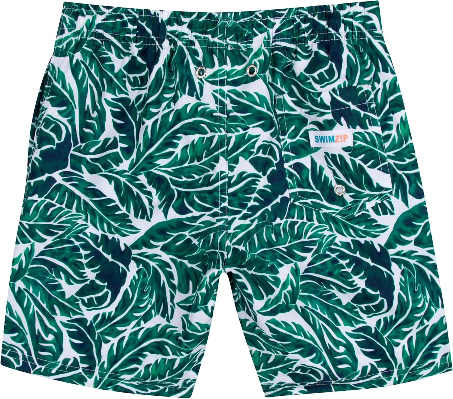 SwimZip Boys' Swim Trunks with Boxer Brief Liner and UPF 50  Sun Protection