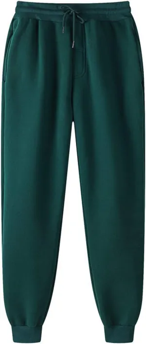 symoid Mens Sweatpants Elastic Open Bottom Athletic Drawstring Joggers Big and Tall Straight Leg Gym Pants with Pockets