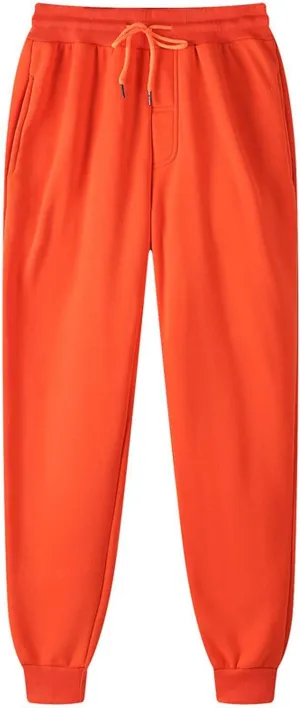symoid Mens Sweatpants Elastic Open Bottom Athletic Drawstring Joggers Big and Tall Straight Leg Gym Pants with Pockets