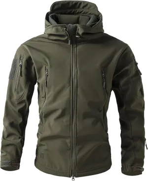 Tactical Jacket For Men Outdoor Camo Army Waterproof Windbreaker Jacket Softshell Military Hiking Hunting Coat