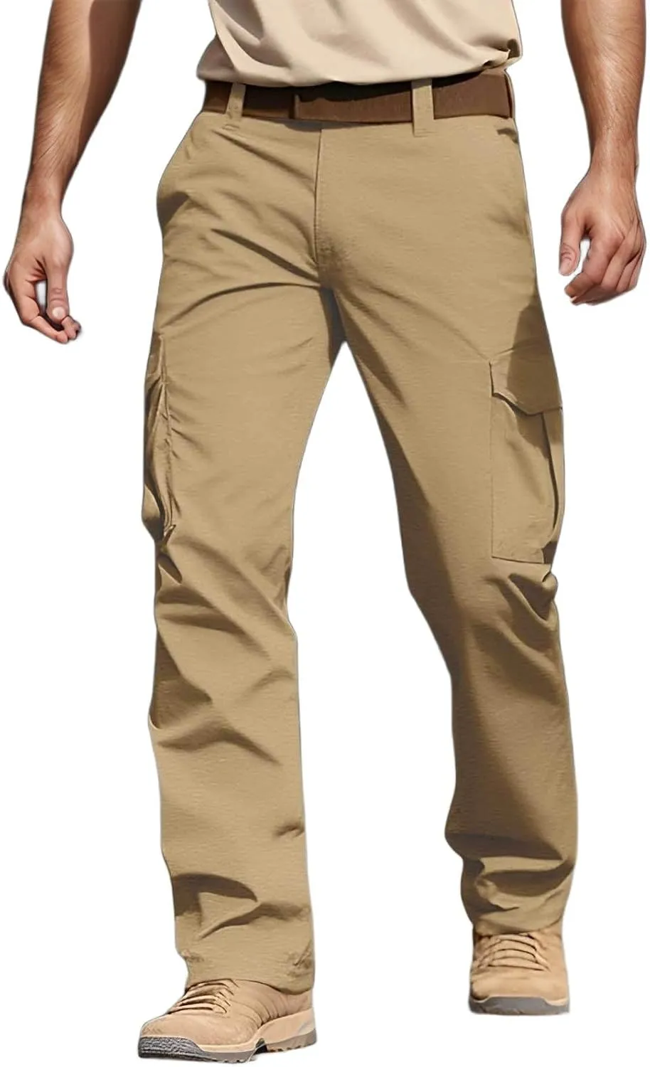 Tactical Pants for Men Water Resistant Cargo Hiking Pants Multi Pockets Relaxed Fit Stretch Outdoor Quick Dry Work Pant