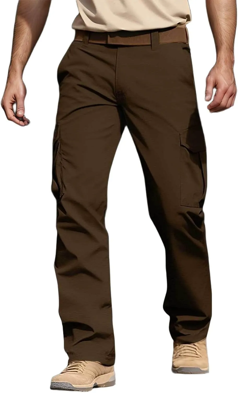Tactical Pants for Men Water Resistant Cargo Hiking Pants Multi Pockets Relaxed Fit Stretch Outdoor Quick Dry Work Pant