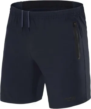 TCA Elite Tech Men Gym Athletic Workout Running Shorts for Men with Zipper Pockets
