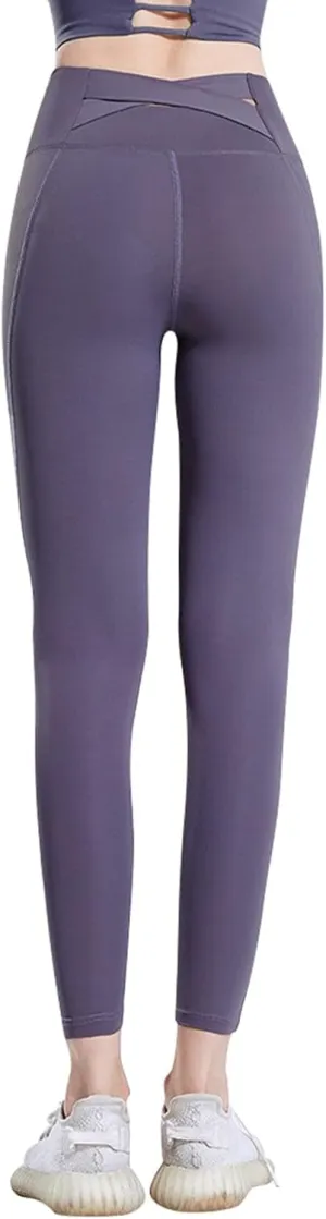 Tummy Control Leggings for Women, High Waist Yoga Pants Casual Gym Stretchy Pants Workout Shapewear for Women