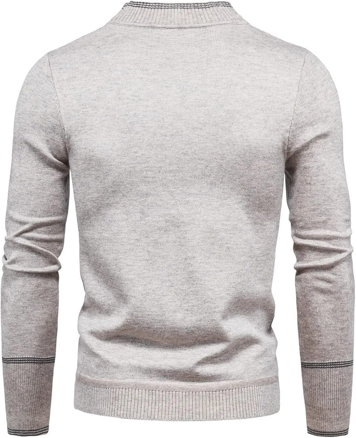 Turtleneck Men Men's Solid Basic Ribbed Slim Fit Knitted Pullover Turtleneck Sweaters Long Sleeve Thermal Baselayers