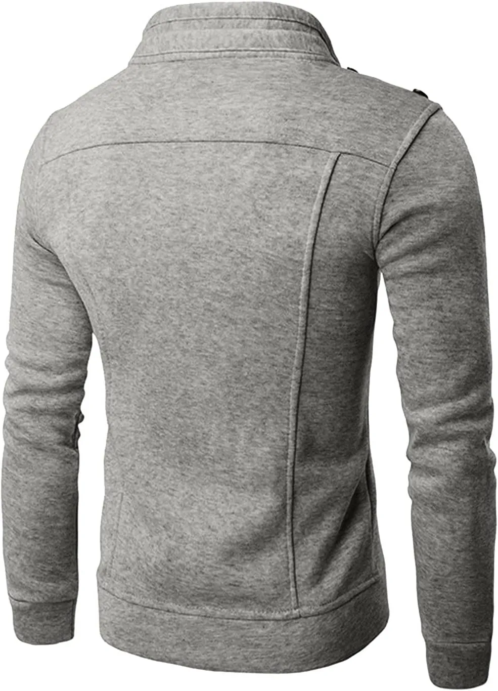 Warm Jacket for Mens Warm Fleece Jacket for Mens Slim Lapel Cardigan Coat Jacket Faux Fur Lined Jacket