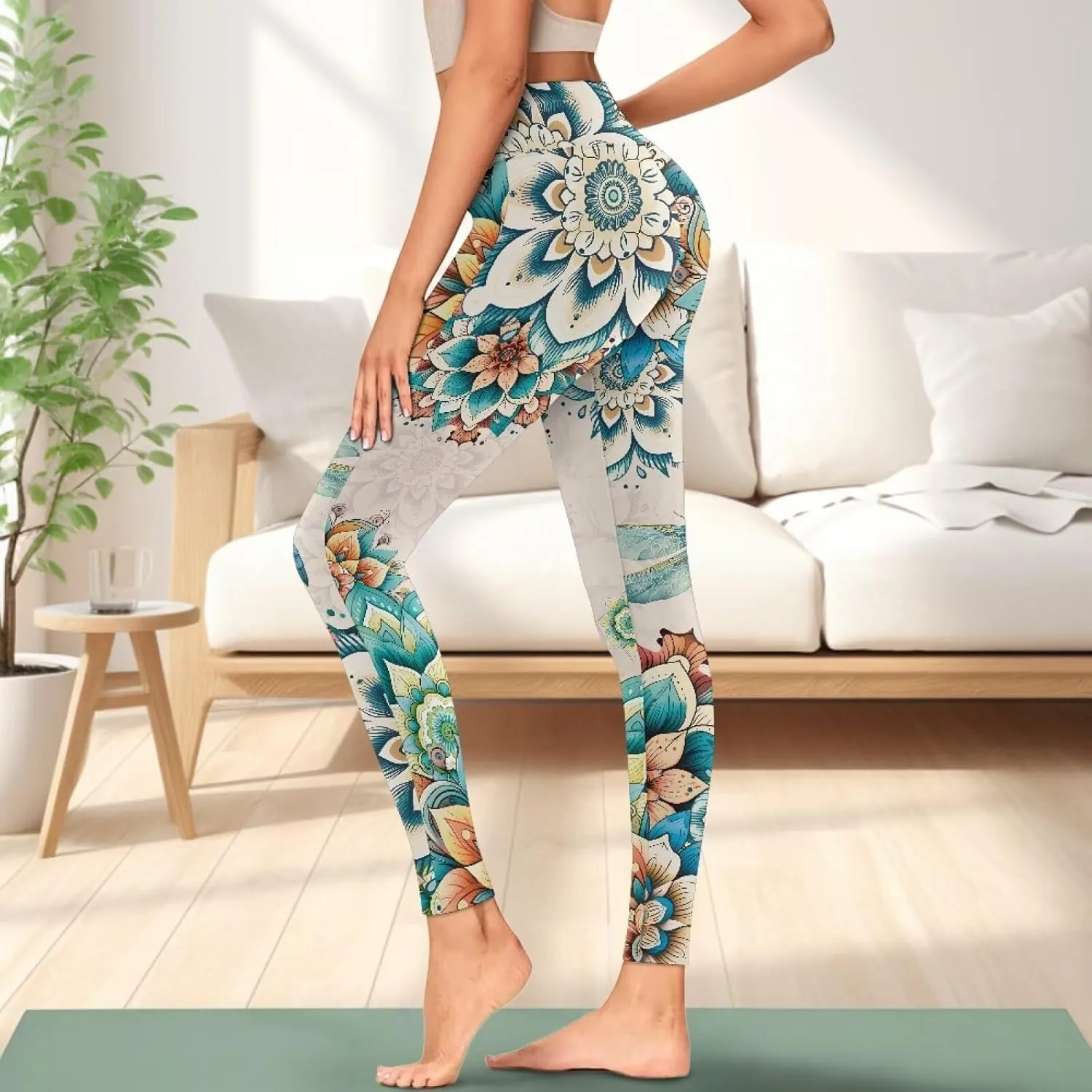 Women Buttery Soft Yoga Leggings with Pockets Tummy Control High Waisted 4-Way Stretch Full-Length Gym Pants