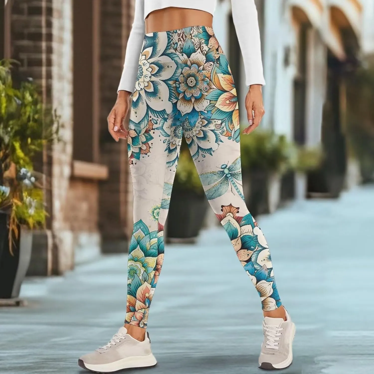 Women Buttery Soft Yoga Leggings with Pockets Tummy Control High Waisted 4-Way Stretch Full-Length Gym Pants