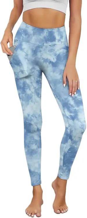 Women Buttery Soft Yoga Leggings with Pockets Tummy Control High Waisted 4-Way Stretch Full-Length Gym Pants