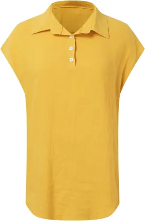 Women's Cap Sleeve Golf Polo Shirt Collared V Neck Tennis Tank Tops UPF 50  Quick Dry Lightweight Casual Athletic Top