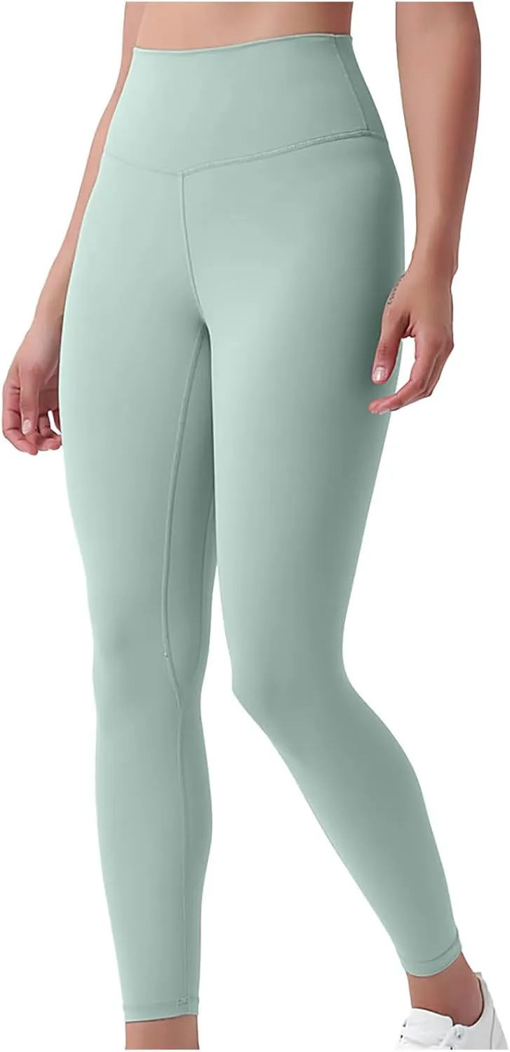 Womens Gym Leggings High Waist Leggings Compression Tights Workout Yoga Pants Seamless Fitness Bottoms Running Trousers