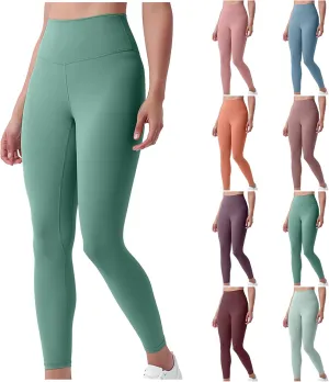 Womens Gym Leggings High Waist Leggings Compression Tights Workout Yoga Pants Seamless Fitness Bottoms Running Trousers
