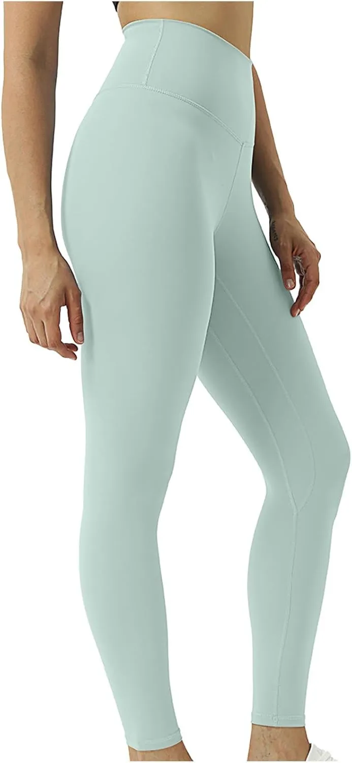 Womens Gym Leggings High Waist Leggings Compression Tights Workout Yoga Pants Seamless Fitness Bottoms Running Trousers